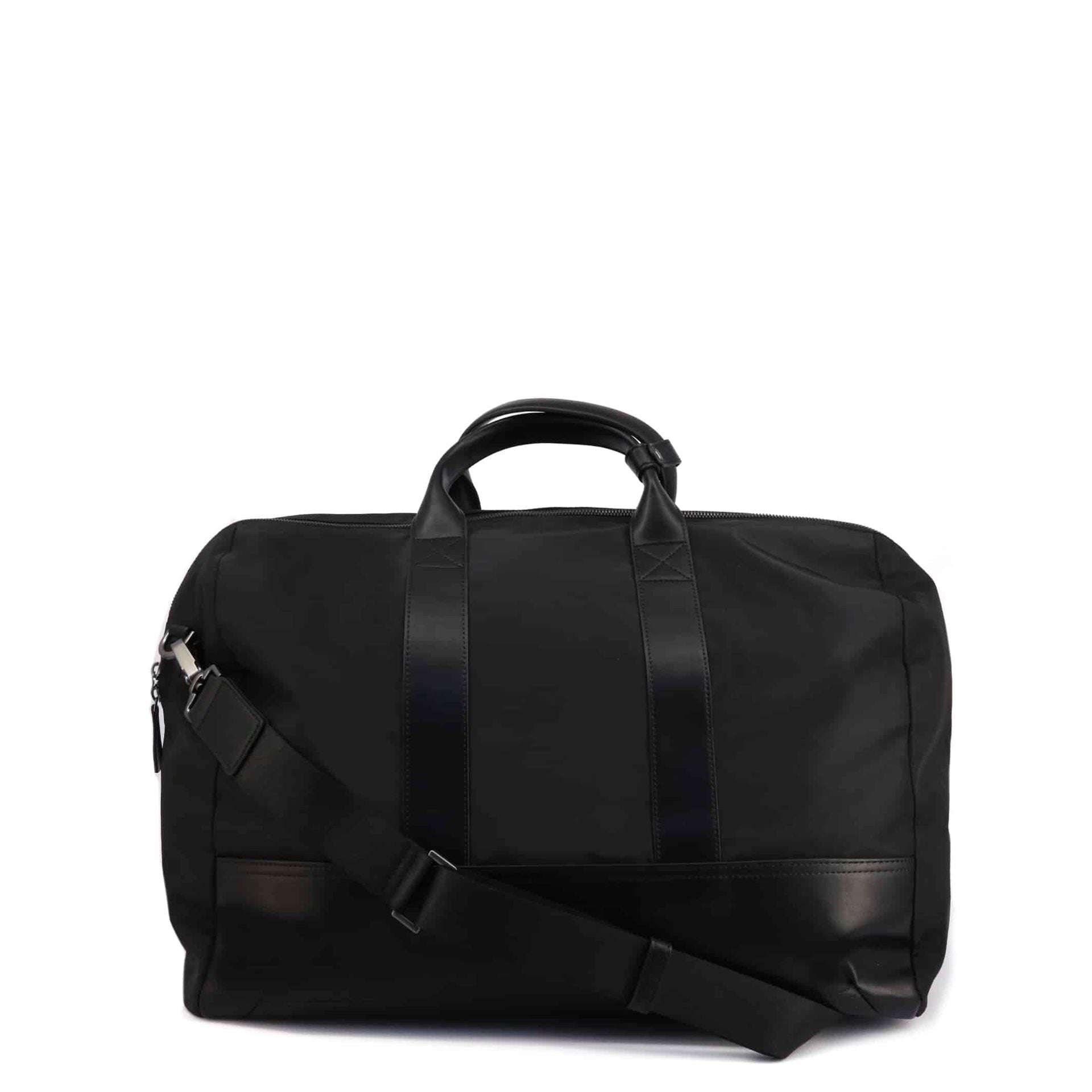 Emporio Armani Reisetasche - Armani Herren aus schwarzem Polyester mit robustem Zipper, Lederdetails und komfortablem Schultergurt.