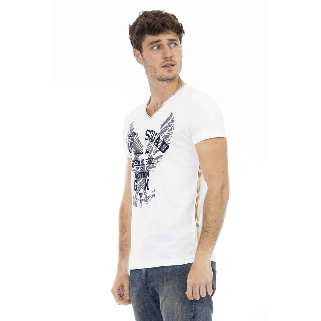 Trussardi Herren T-Shirts - Stilvolle Designs mit figurbetontem Schnitt und Logo-Print. Perfekt für die Frühjahr/Sommer Saison.