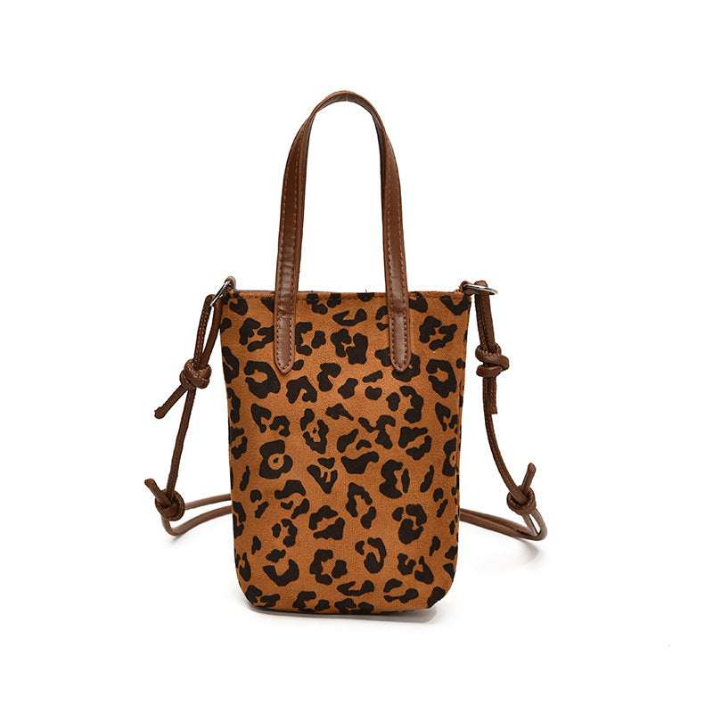 Damen Retro-Tasche im Leopard Muster