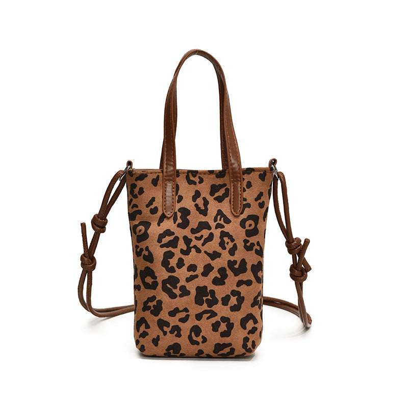 Damen Retro-Tasche im Leopard Muster