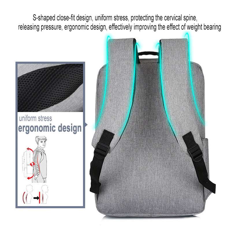 Anti-Diebstahl Laptop Rucksack mit USB-Ladeanschluss