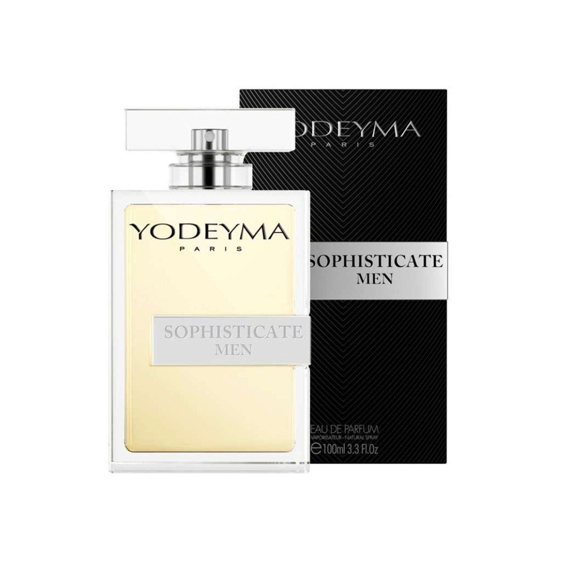 Yodeyma Parfüme – Sophisticate Men Herrenduft mit orientalisch holziger Note, präsentiert mit edler Verpackung, perfekt für das ganze Jahr.