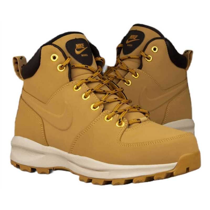 Nike Manoa Leder Sneaker – Robust & Stylisch in Braun mit hoher Schnürung und griffiger Gummisohle für Herren. Ideal für Outdoor und Alltag.