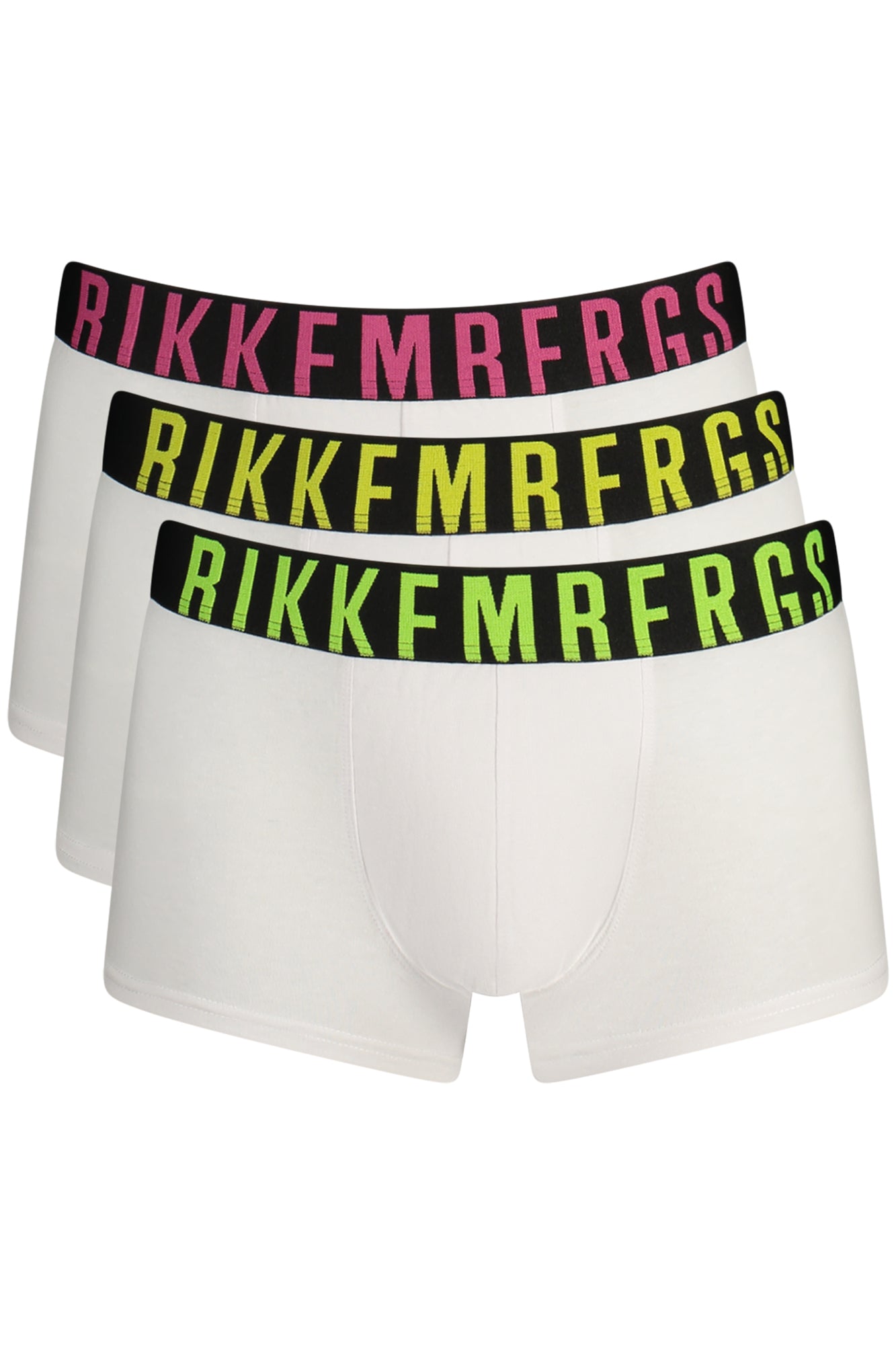 BIKKEMBERGS Herren-Boxershorts, weiß Weiß 3XL 8054794963005