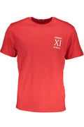 BIKKEMBERGS HERREN-ROTES KURZARM-T-SHIRT Rot XL 8050593836687