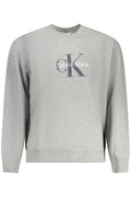 CALVIN KLEIN Herren-Sweatshirt mit Reißverschluss, grau Grau L 8721224085551