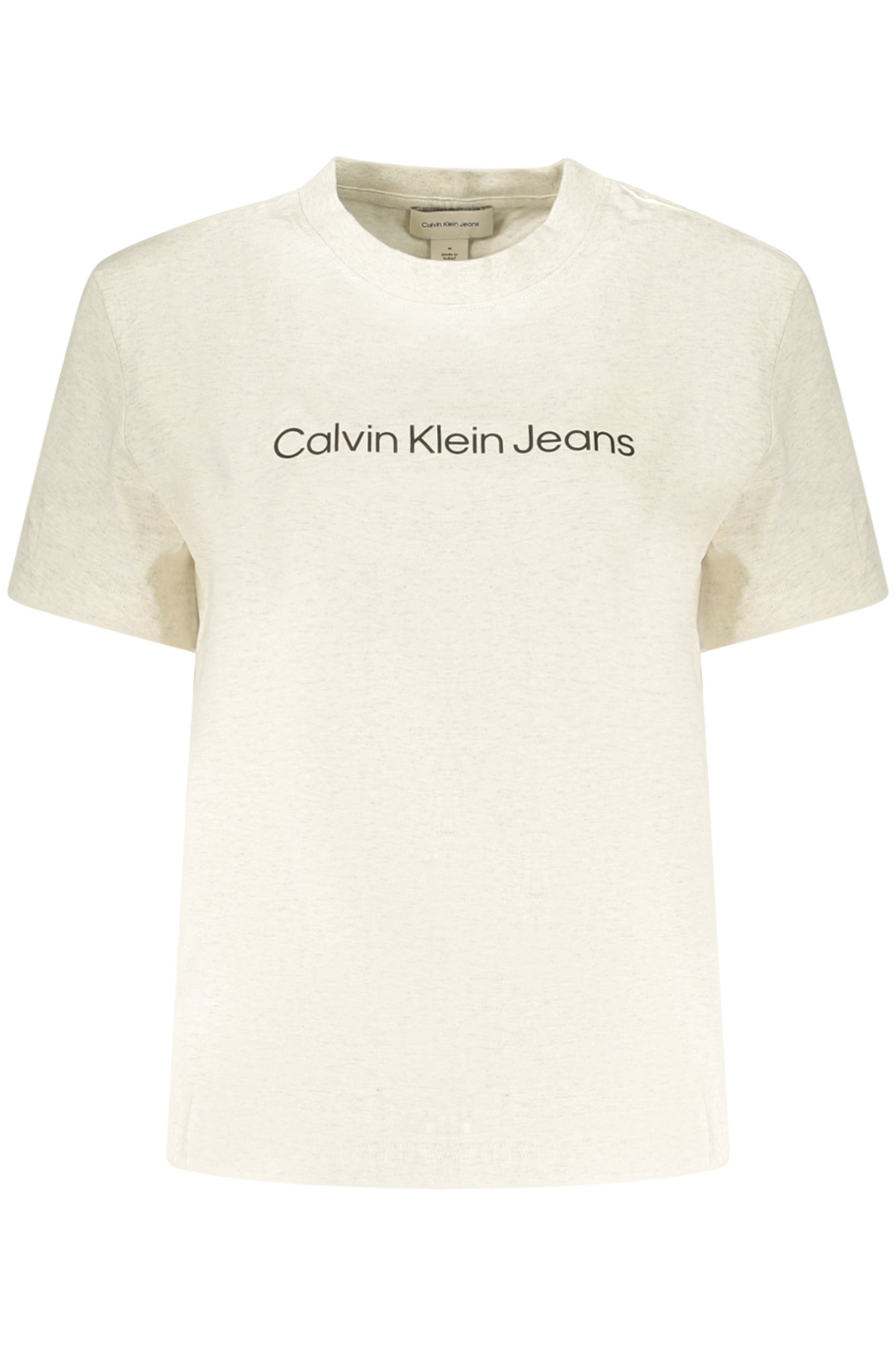 CALVIN KLEIN DAMEN-T-SHIRT MIT KURZEN ÄRMELN, BEIGE Beige XL 8721187724108