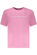 CALVIN KLEIN DAMEN-T-SHIRT MIT KURZEN ÄRMELN, ROSA Rosa XL 8721224829599