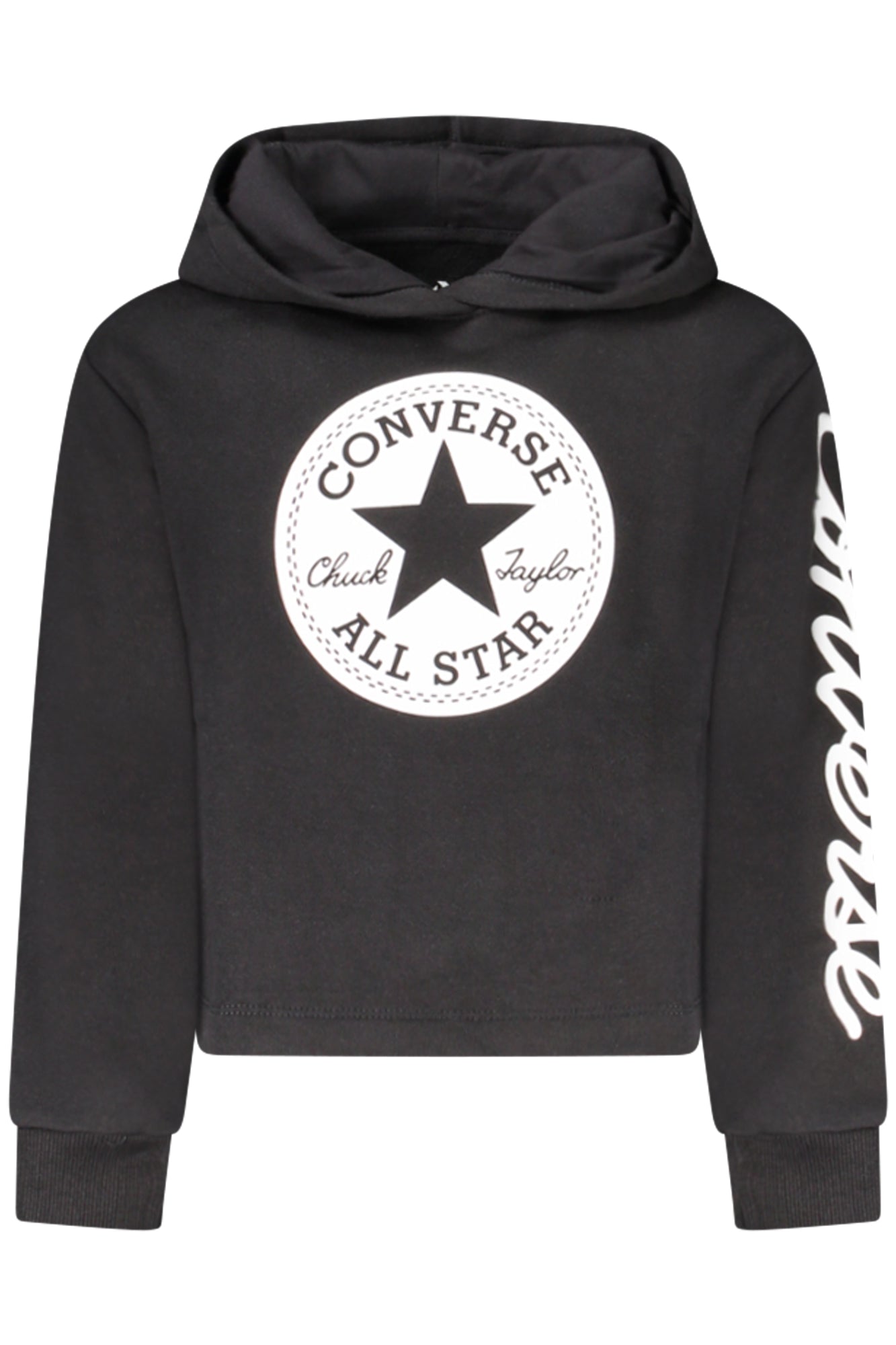 Converse Mädchen Zip-Up Hoodie, Schwarz Schwarz 6X 633716979591