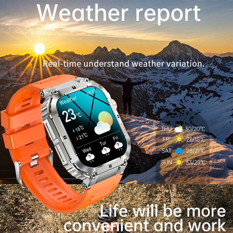 K57PRO Smartwatch mit Bluetooth für Business