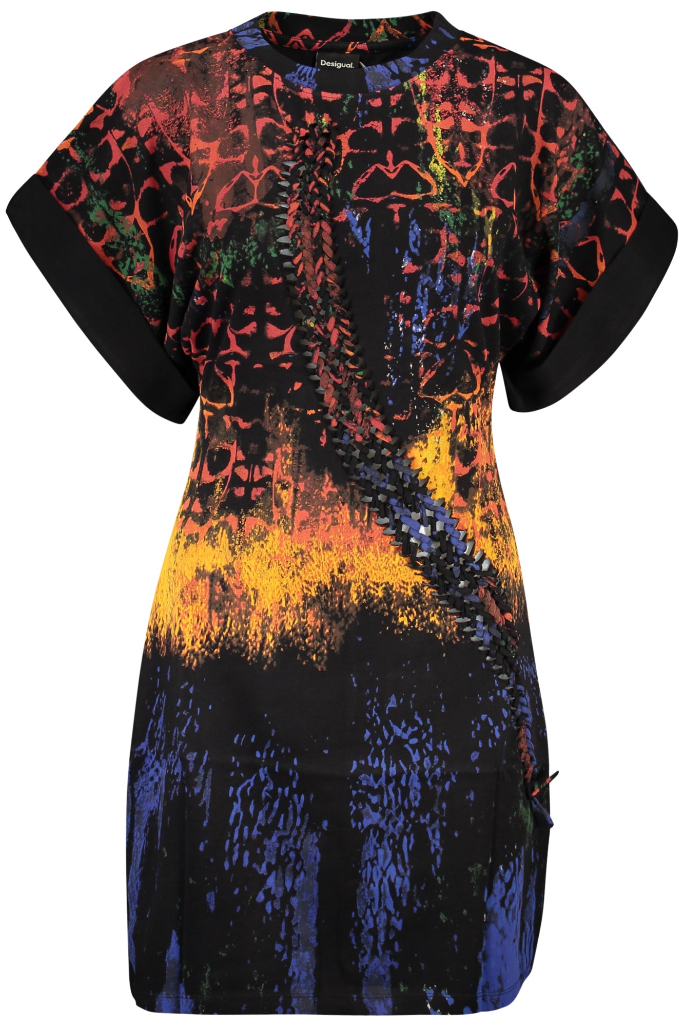 DESIGUAL KURZES KLEID FÜR DAMEN IN SCHWARZ Schwarz L 8445110775110