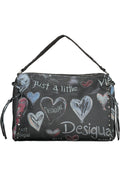SCHWARZE DAMENTASCHE DESIGUAL Schwarz UNI 8445110771471