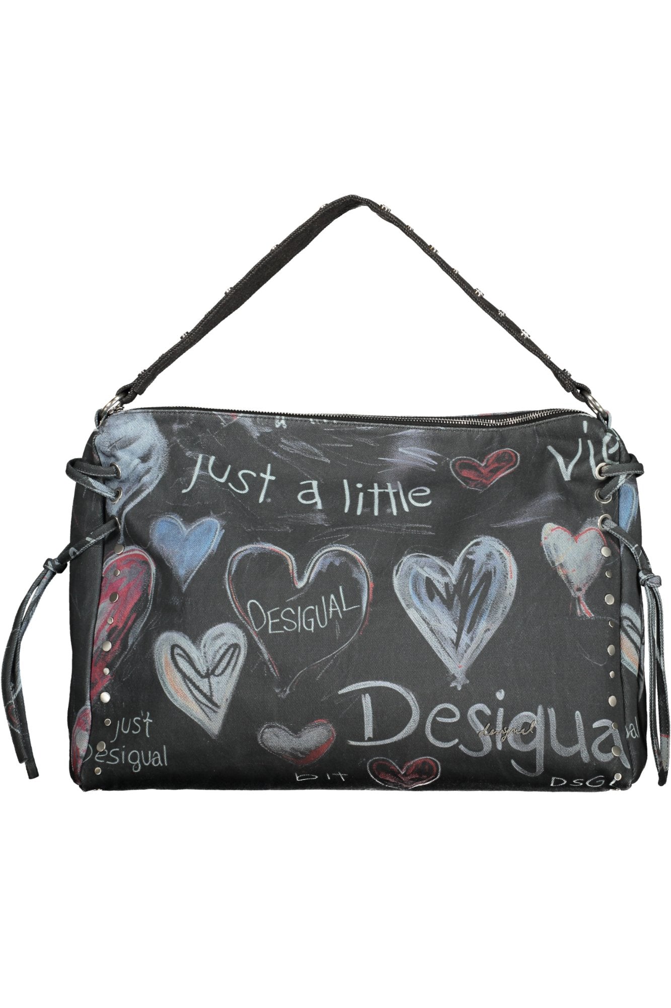 SCHWARZE DAMENTASCHE DESIGUAL Schwarz UNI 8445110771471