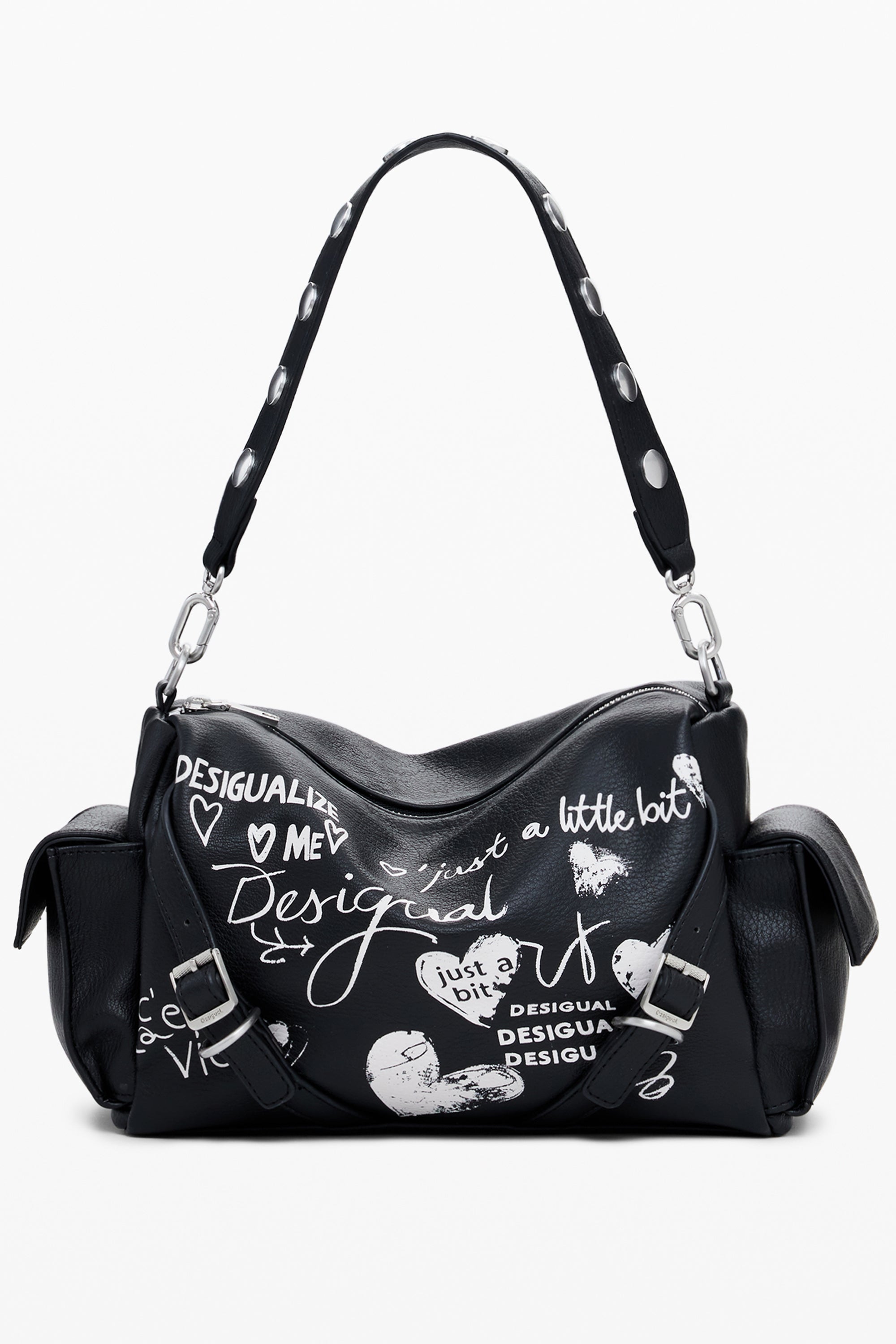 DESIGUAL DAMEN SCHWARZE TASCHE Schwarz UNI 8445110717134
