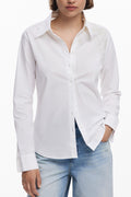 DESIGUAL DAMEN LANGARMSHIRT WEISS Weiß L 8445110711767