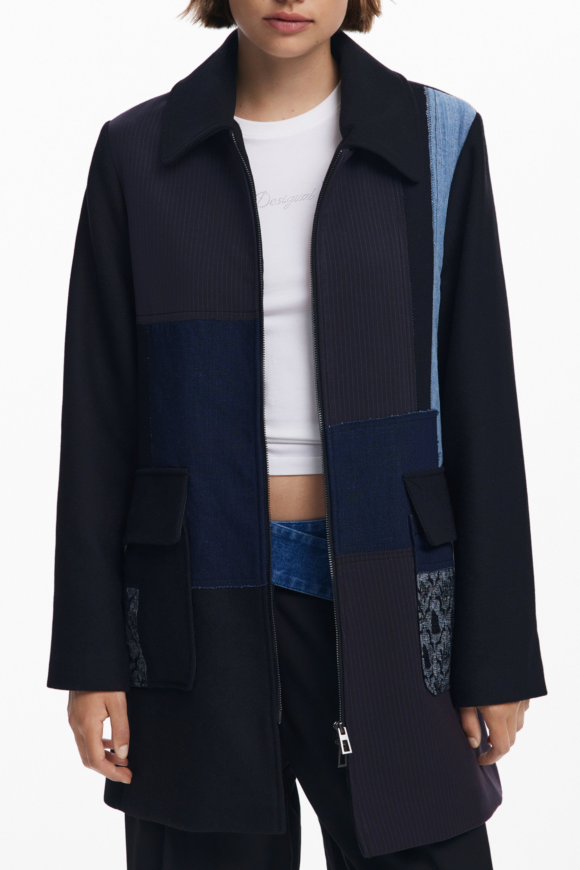 DESIGUAL DAMENJACKE SCHWARZ Schwarz L 8445110713990