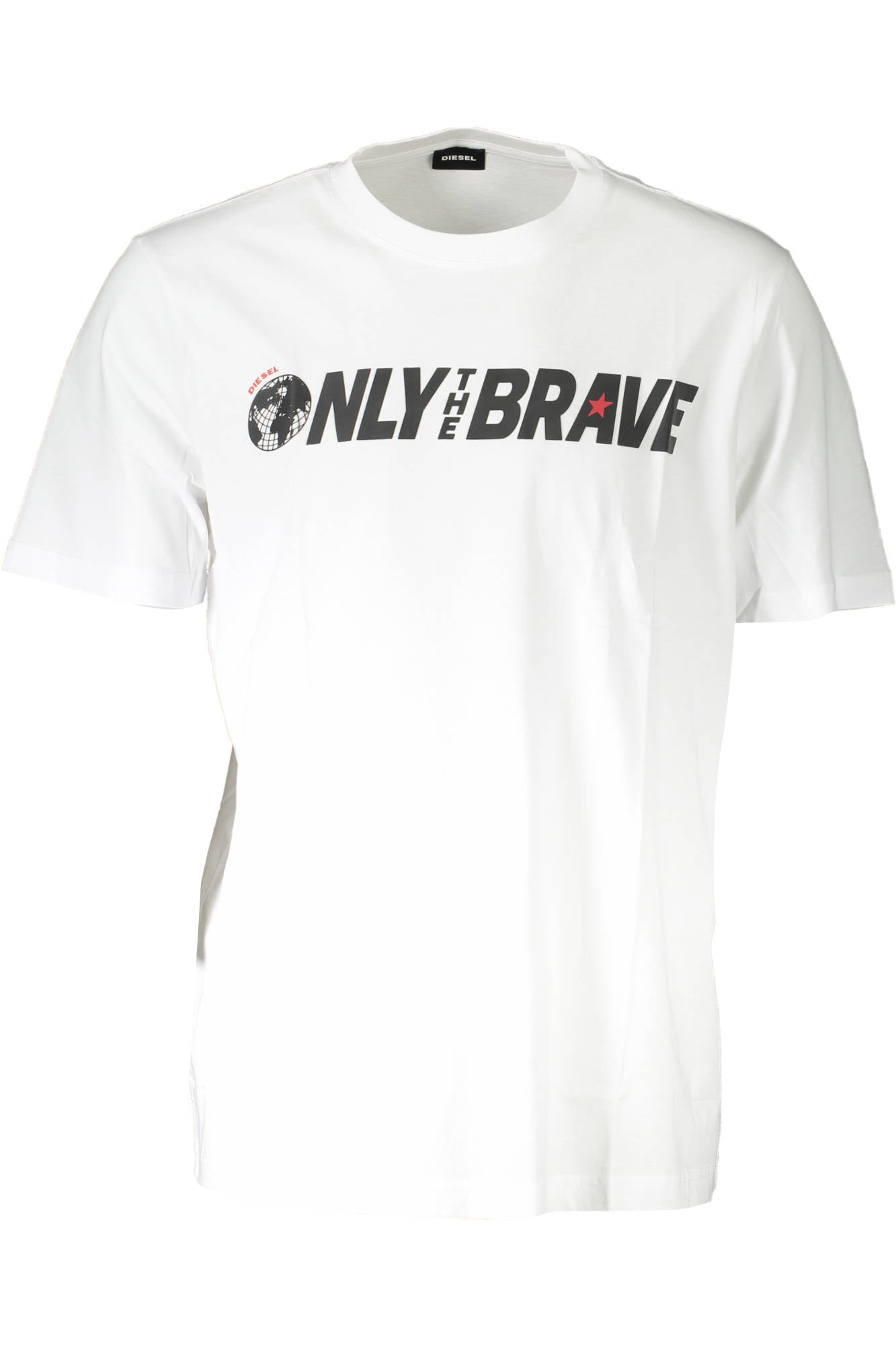 DIESEL KURZARM T-SHIRT HERREN WEISS