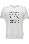 DIESEL KURZARM T-SHIRT HERREN WEISS