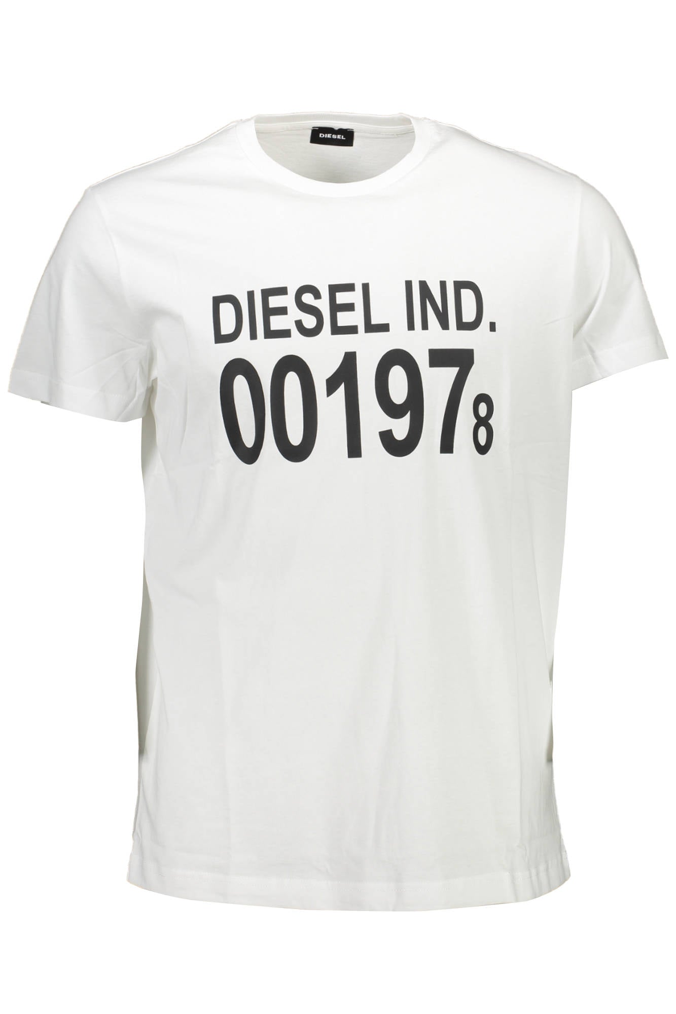 DIESEL KURZARM T-SHIRT HERREN WEISS
