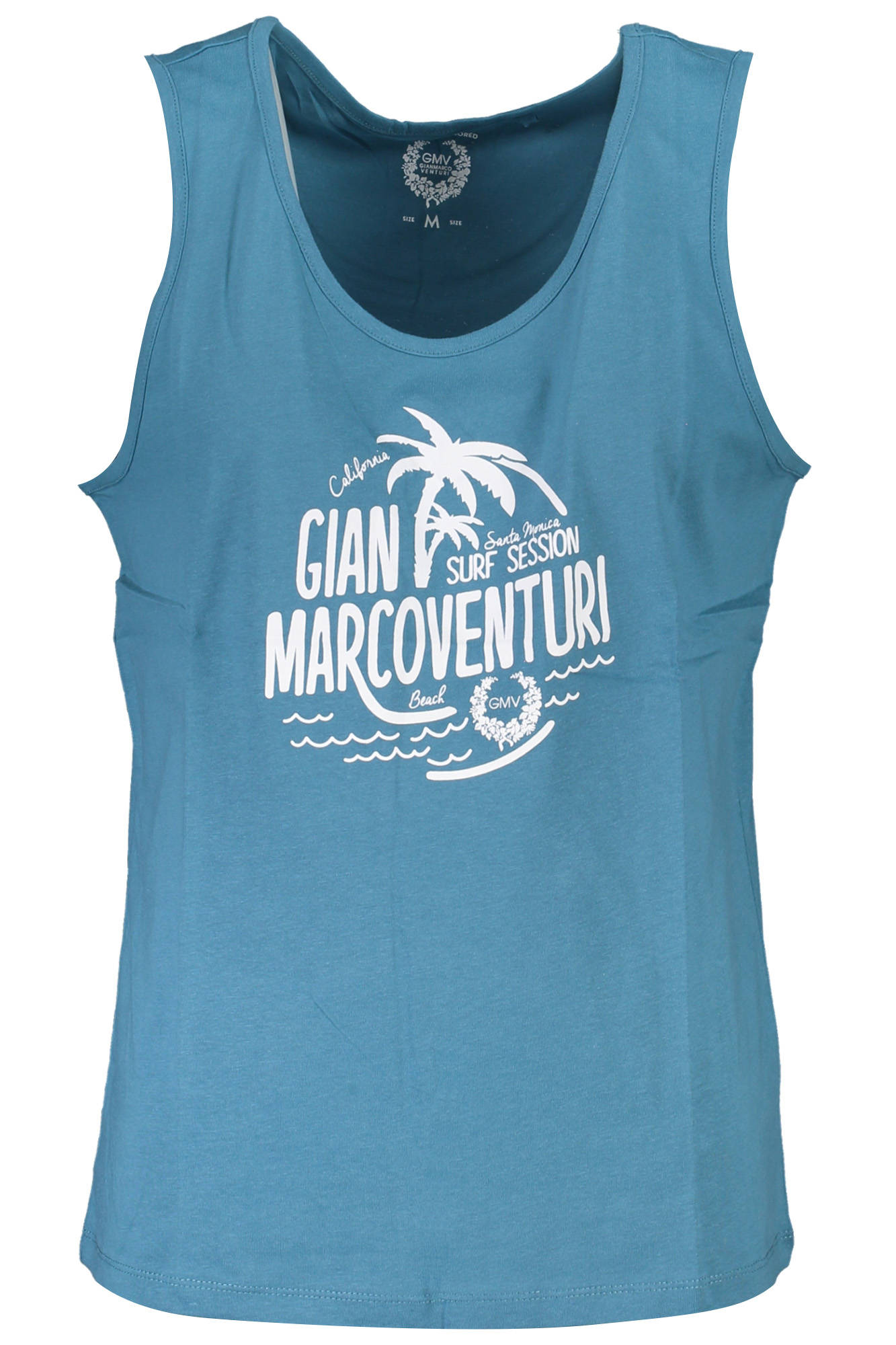 GIAN MARCO VENTURI HERREN BLAUES TANKTOP Blau 2XL 8054114267752