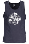 GIAN MARCO VENTURI HERREN BLAUES TANKTOP Blau 2XL 8054114267677