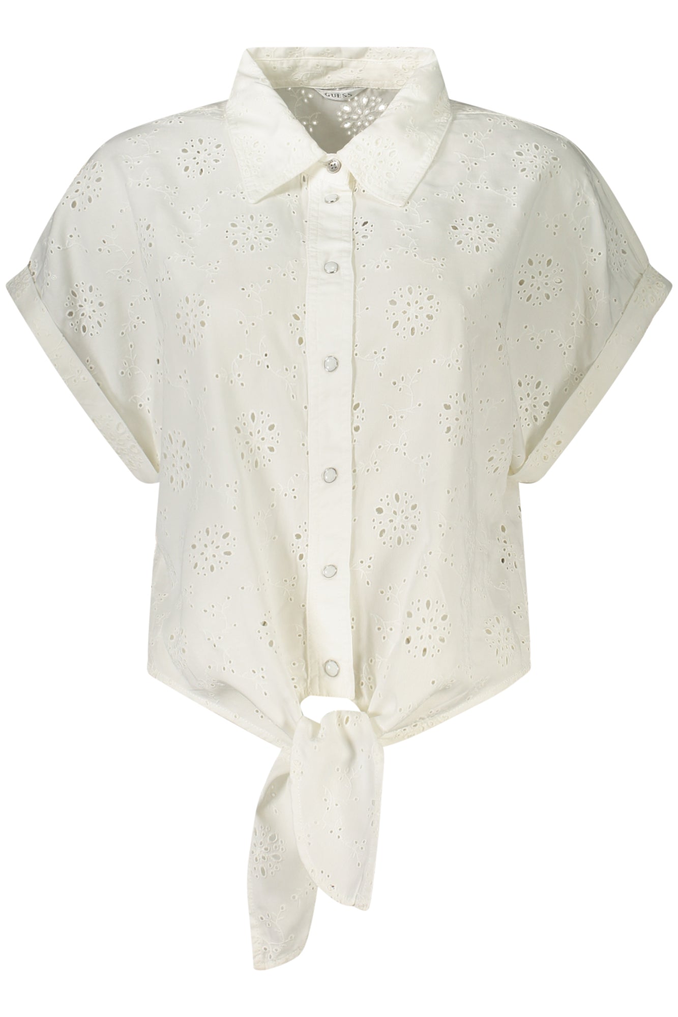 GUESS JEANS KURZARMSHIRT DAMEN WEISS Weiß XL 7620837036176