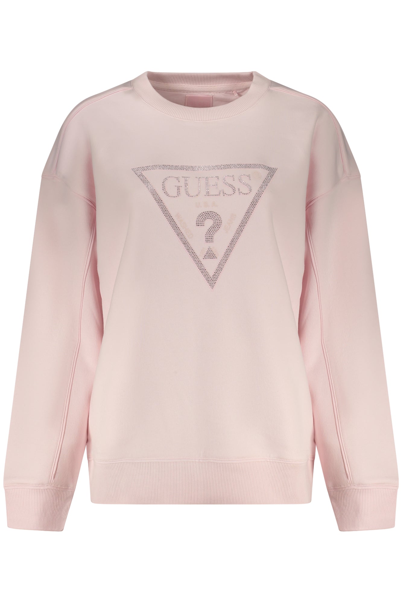 GUESS JEANS DAMEN ROSA REISSVERSCHLUSS-SWEATSHIRT Rosa 2XL 7621235136550