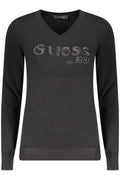 GUESS JEANS SCHWARZER PULLOVER FÜR DAMEN Schwarz M 7621806059325