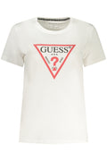 GUESS JEANS DAMEN KURZARM-T-SHIRT WEISS Weiß XL 7622078605661