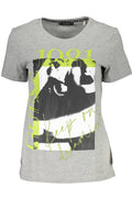 GUESS JEANS DAMEN KURZARM T-SHIRT GRAU Grau XS 7618483465747