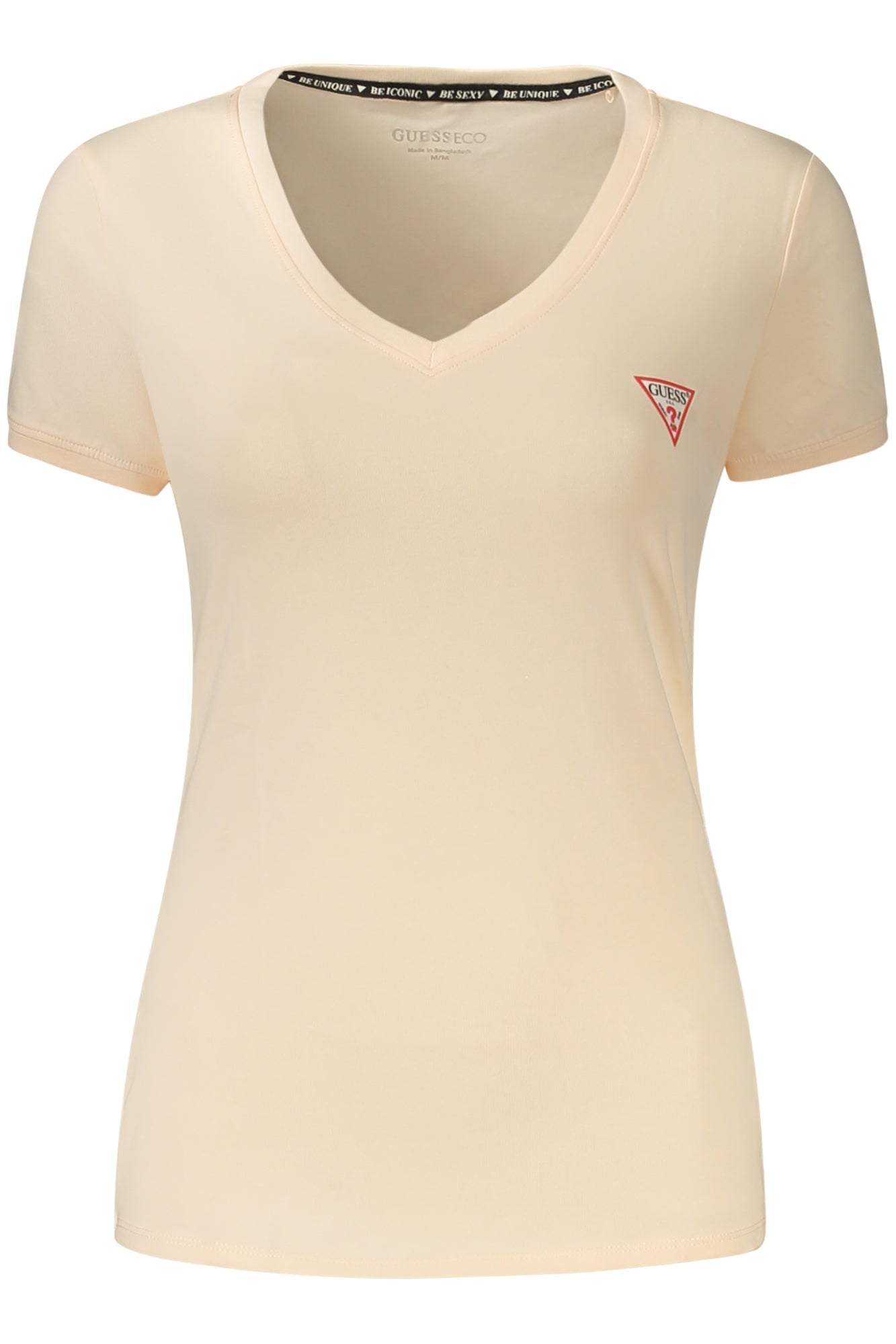 GUESS JEANS DAMEN KURZARM-T-SHIRT PINK Rosa XL 7625826118222