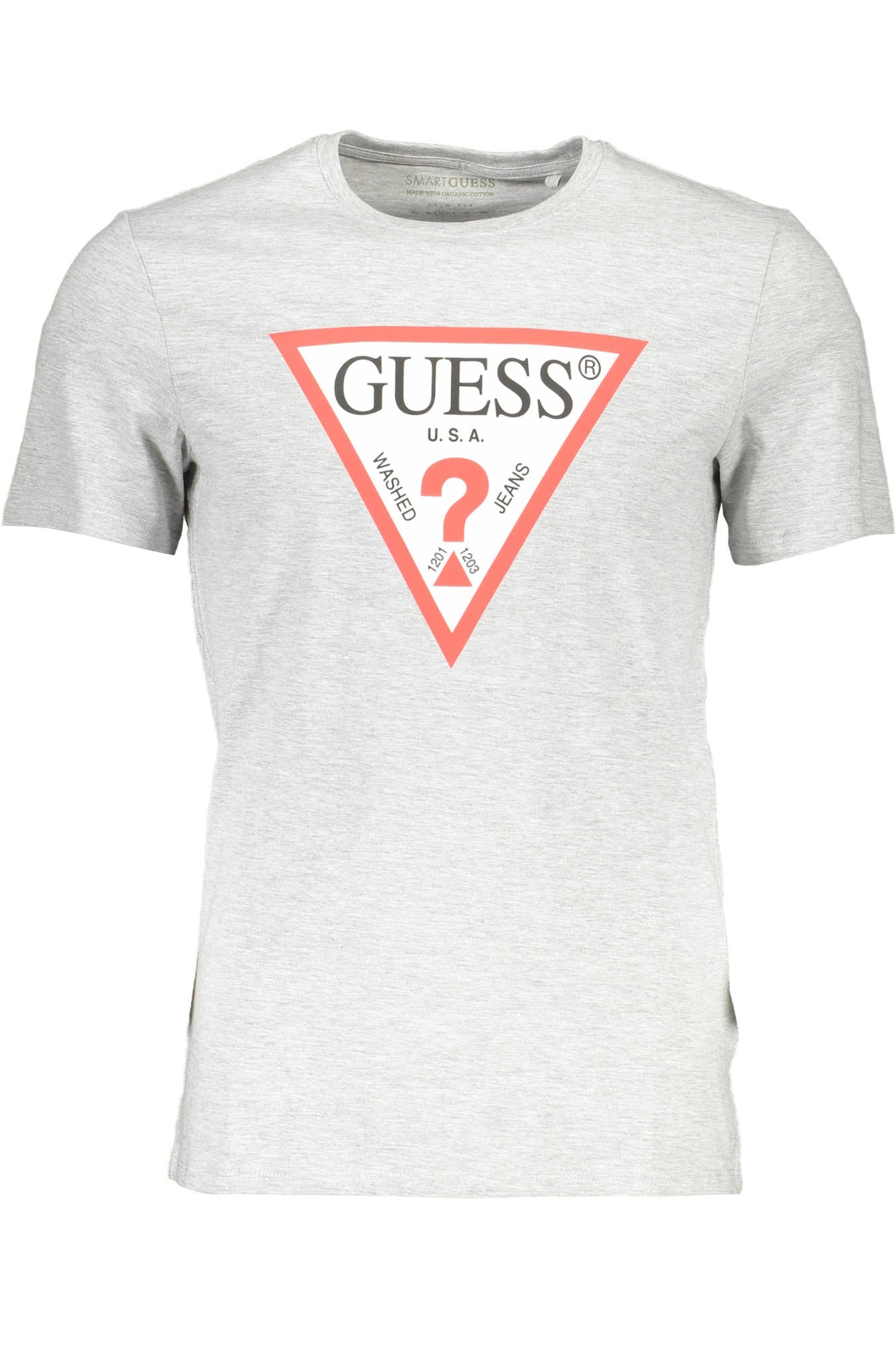 GUESS JEANS KURZARM-T-SHIRT HERREN GRAU