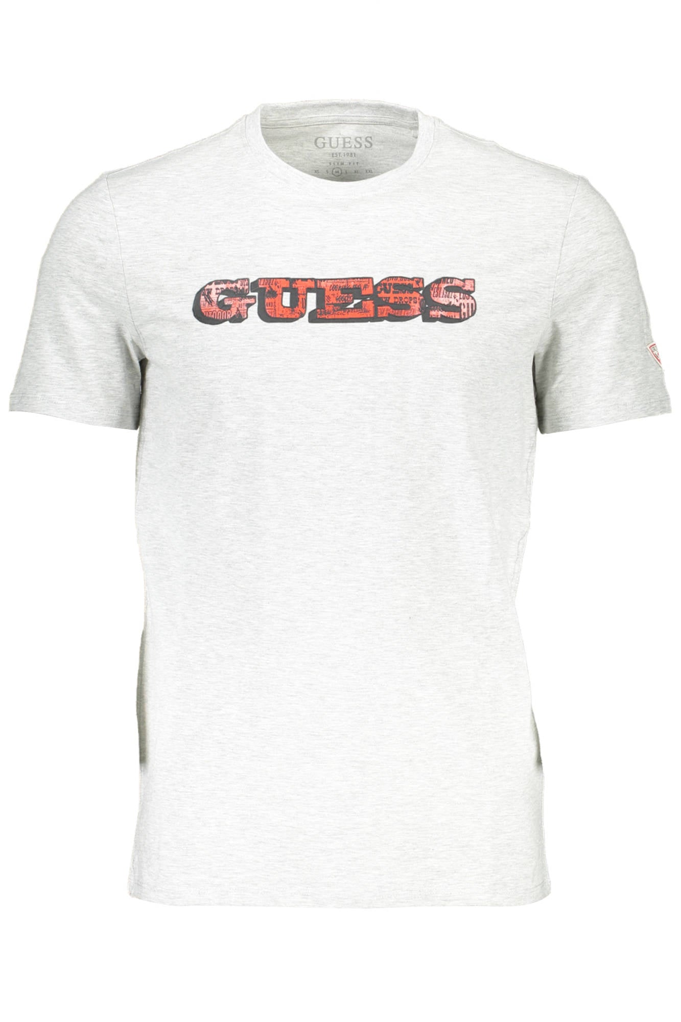 GUESS JEANS HERREN KURZARM T-SHIRT GRAU