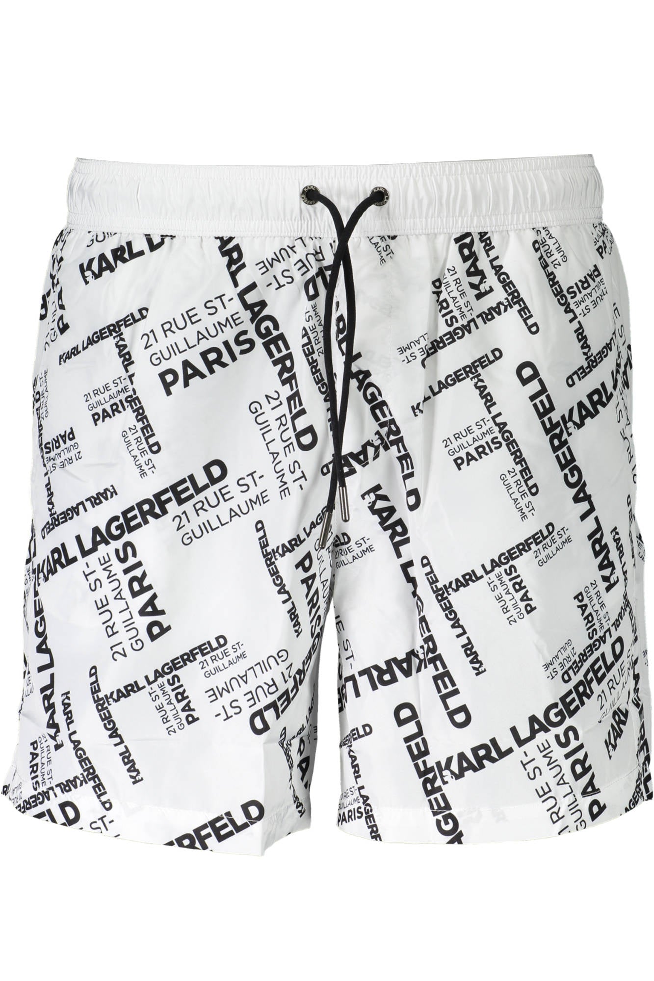 KARL LAGERFELD BEACHWEAR BADEANZUGHOSE HERREN WEISS Weiß S 8059395454754