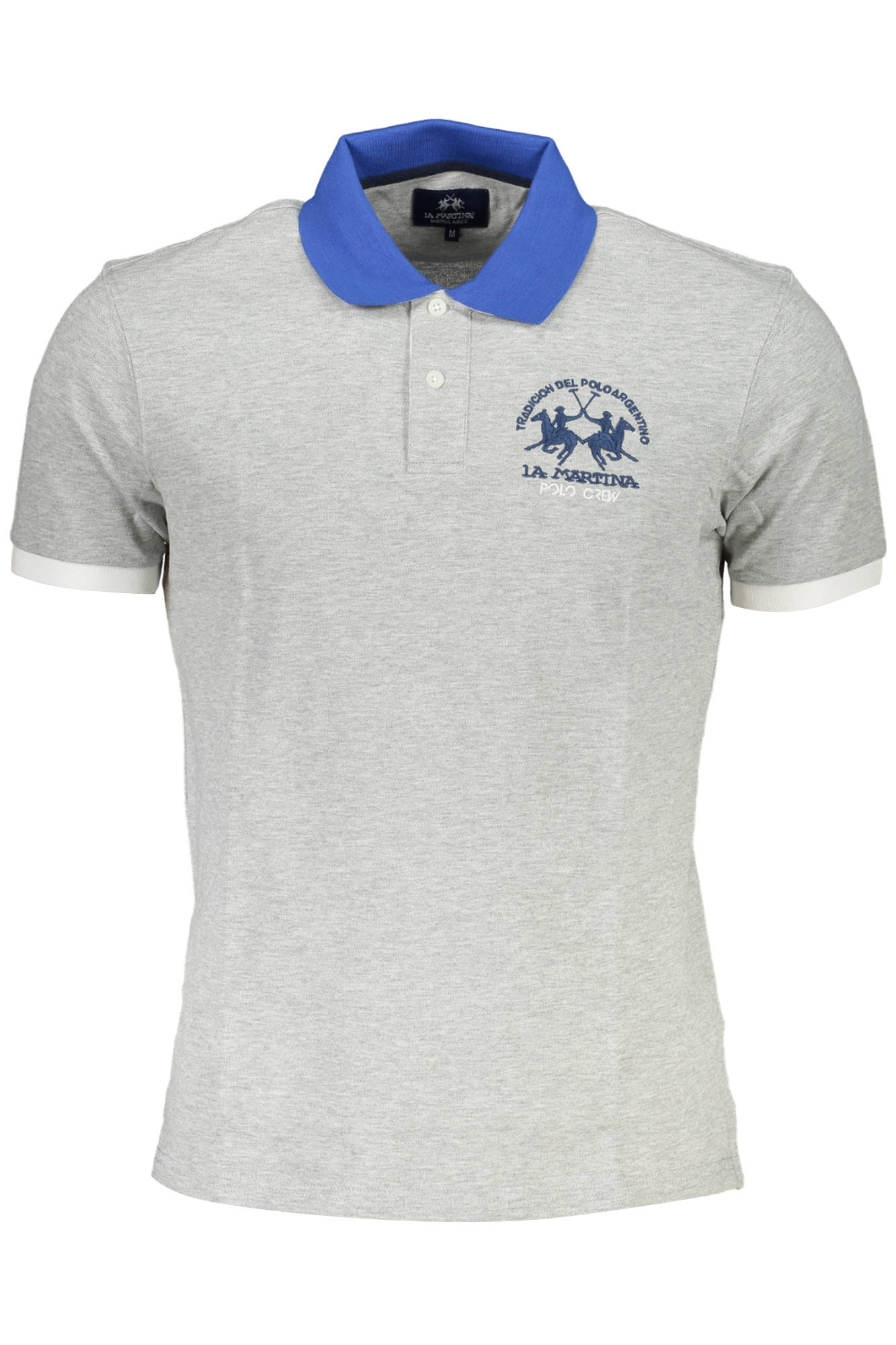 LA MARTINA HERREN-KURZARM-POLO GRAU Grau 2XL 7613431457171