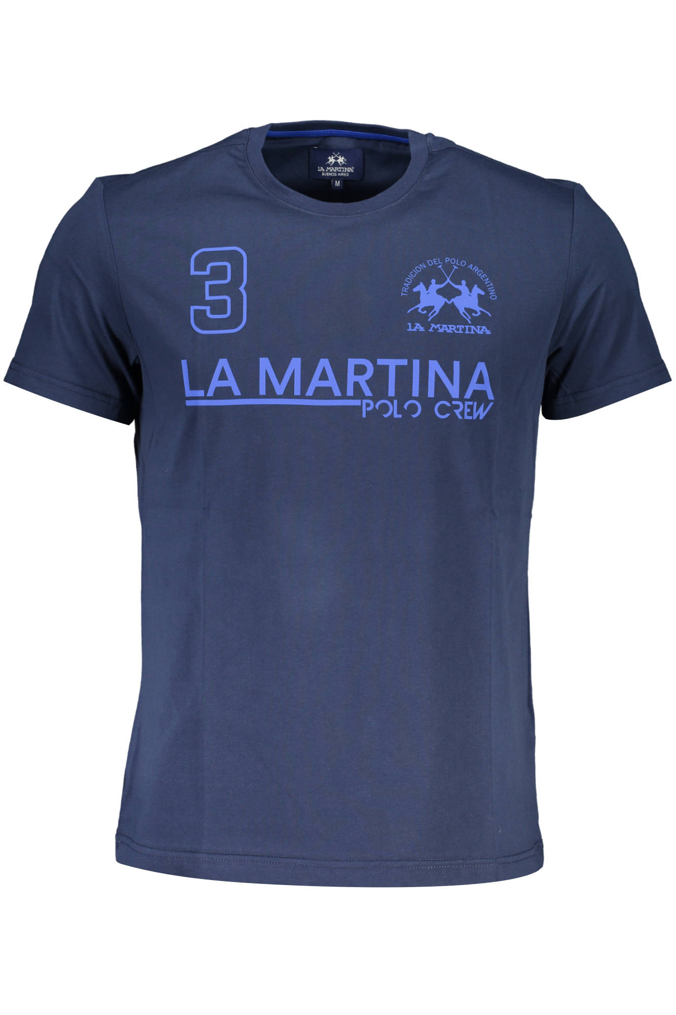 LA MARTINA LANGARM-T-SHIRT HERREN BLAU Blau XL 7613431458529
