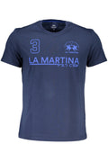LA MARTINA LANGARM-T-SHIRT HERREN BLAU Blau M 7613431458505