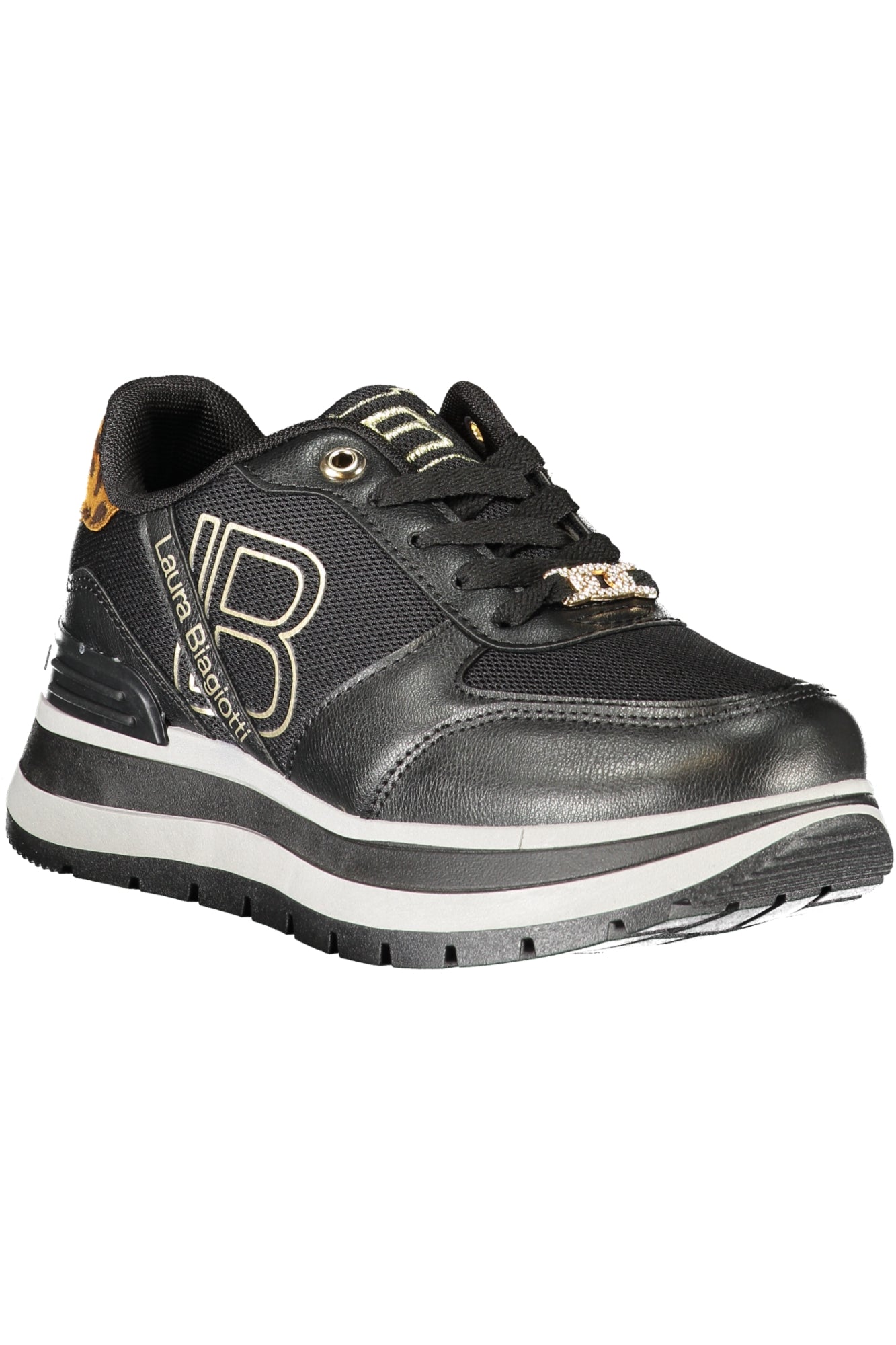 LAURA BIAGIOTTI BLACK SPORTS SHOES FOR WOMEN
