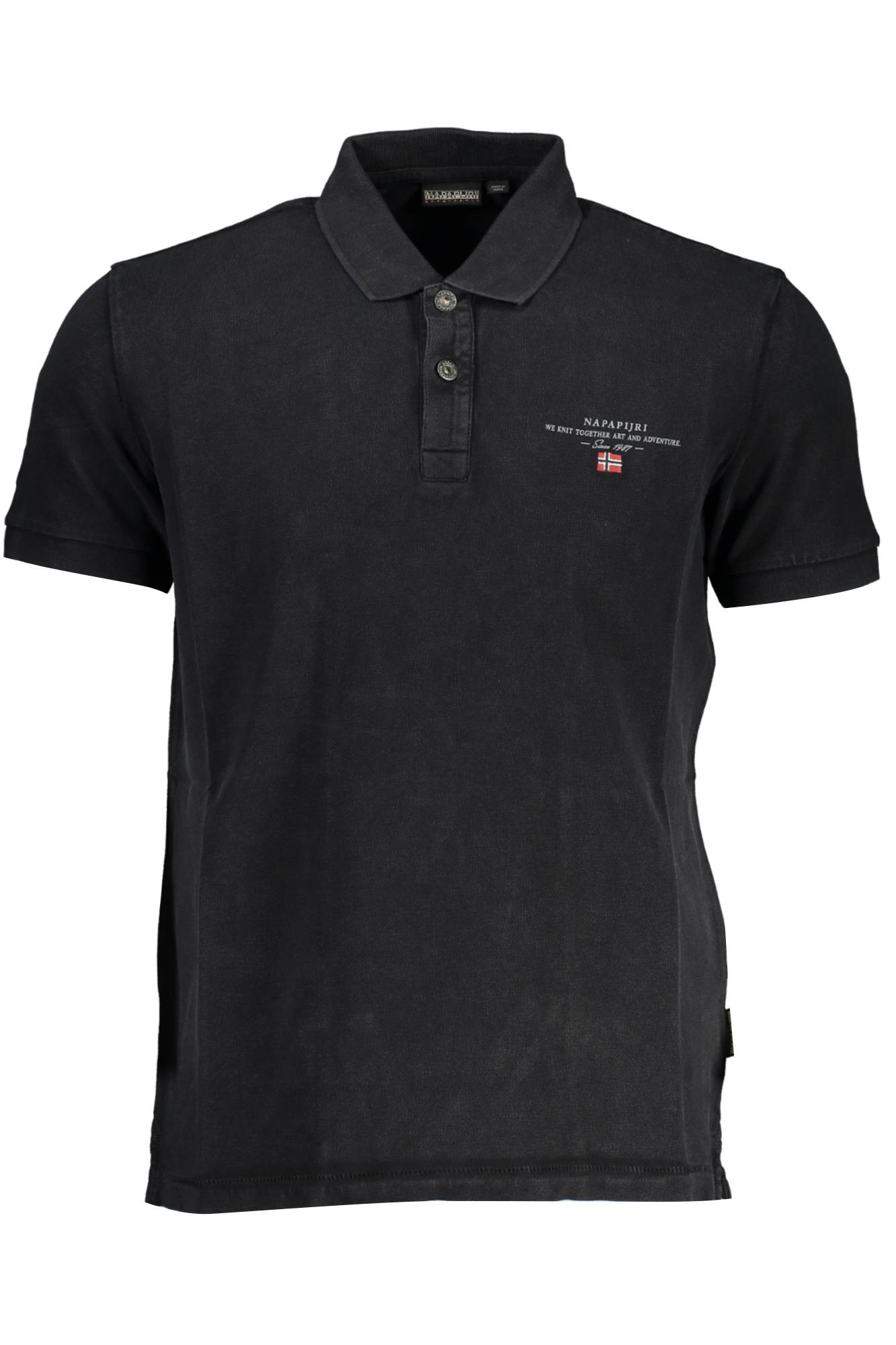 NAPAPIJRI POLO KURZARM HERREN SCHWARZ Schwarz S 196012025909