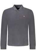 Napapijri Herren Langarm-Poloshirt Schwarz Schwarz S 195441902133