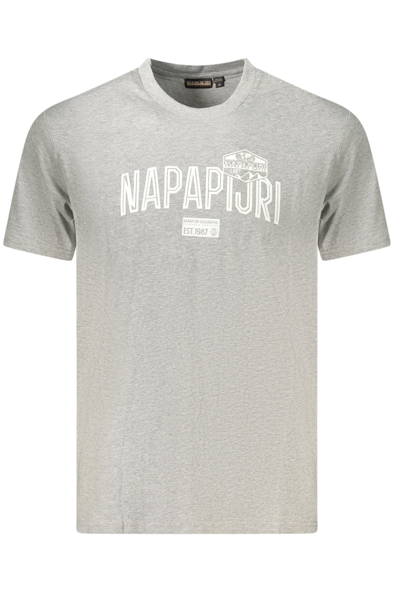 Napapijri Herren Kurzarm-T-Shirt Grau Grau 2XL 198265600223