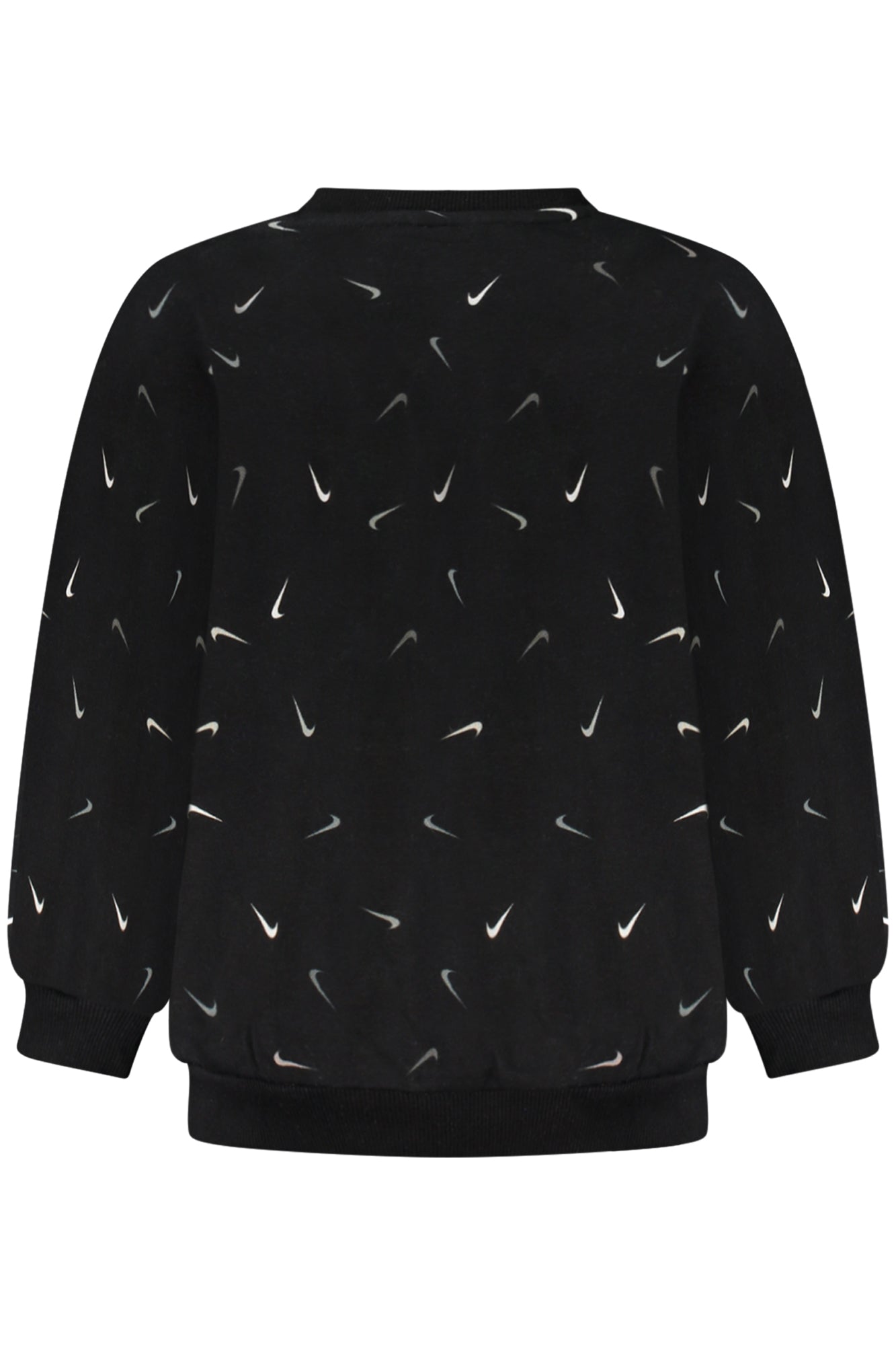 NIKE BLACK KIDS' SWEATSHIRT WITH ZIPPER