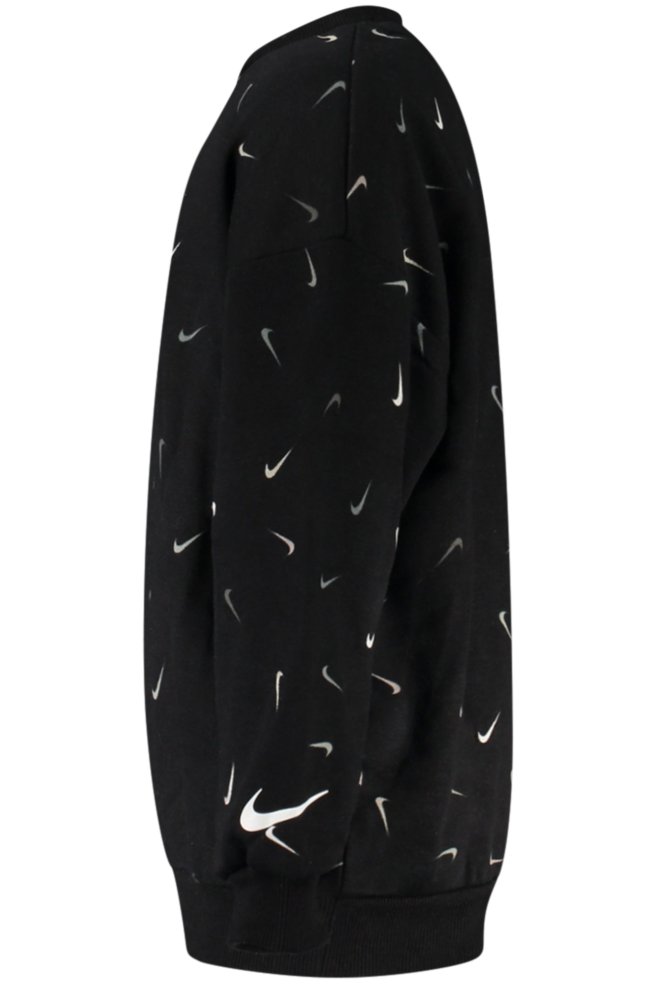 NIKE BLACK KIDS' SWEATSHIRT WITH ZIPPER