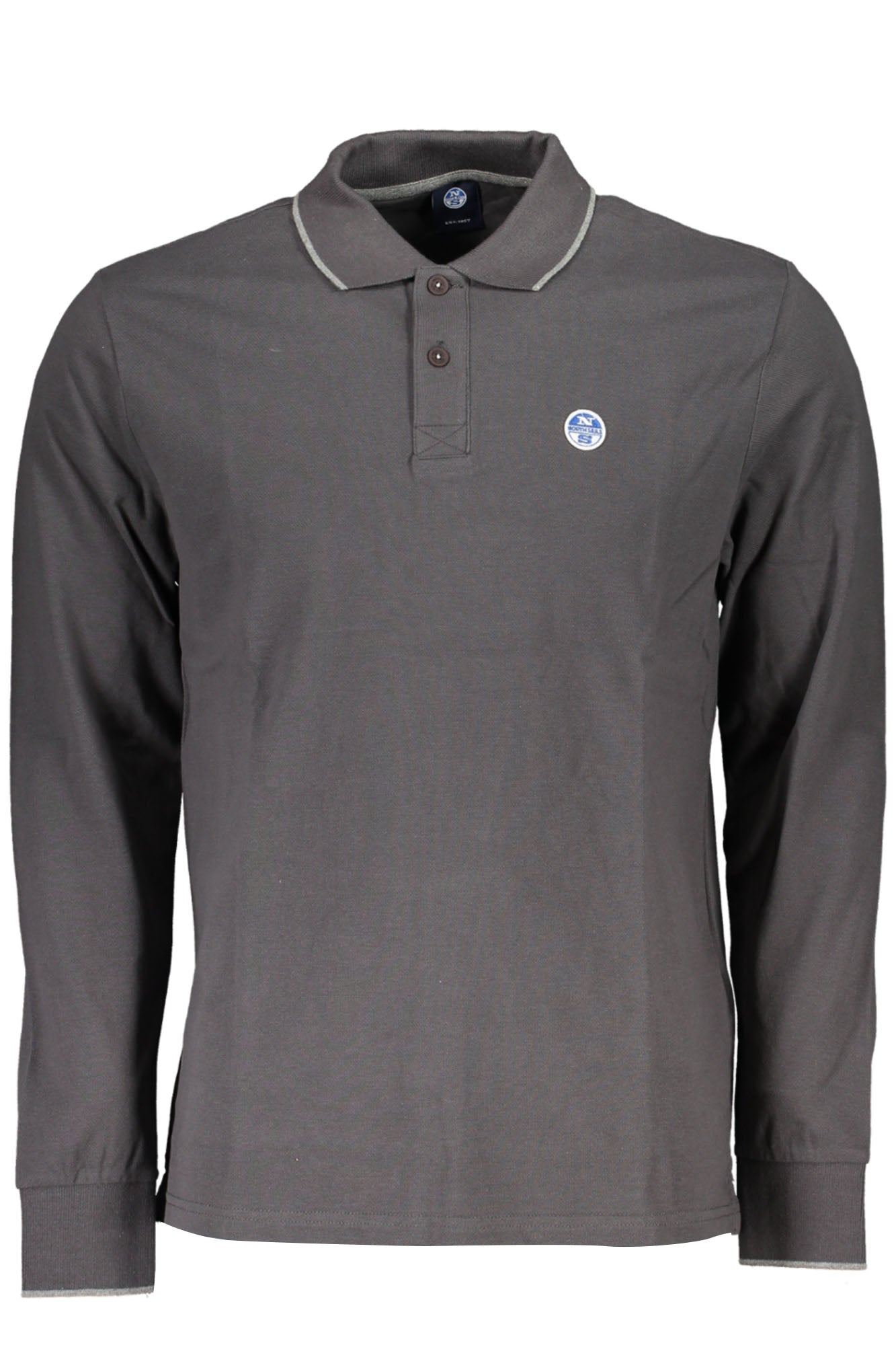 NORTH SAILS LANGÄRMELIGES POLOSHIRT FÜR HERREN GRAU Grau 2XL 8300825678586