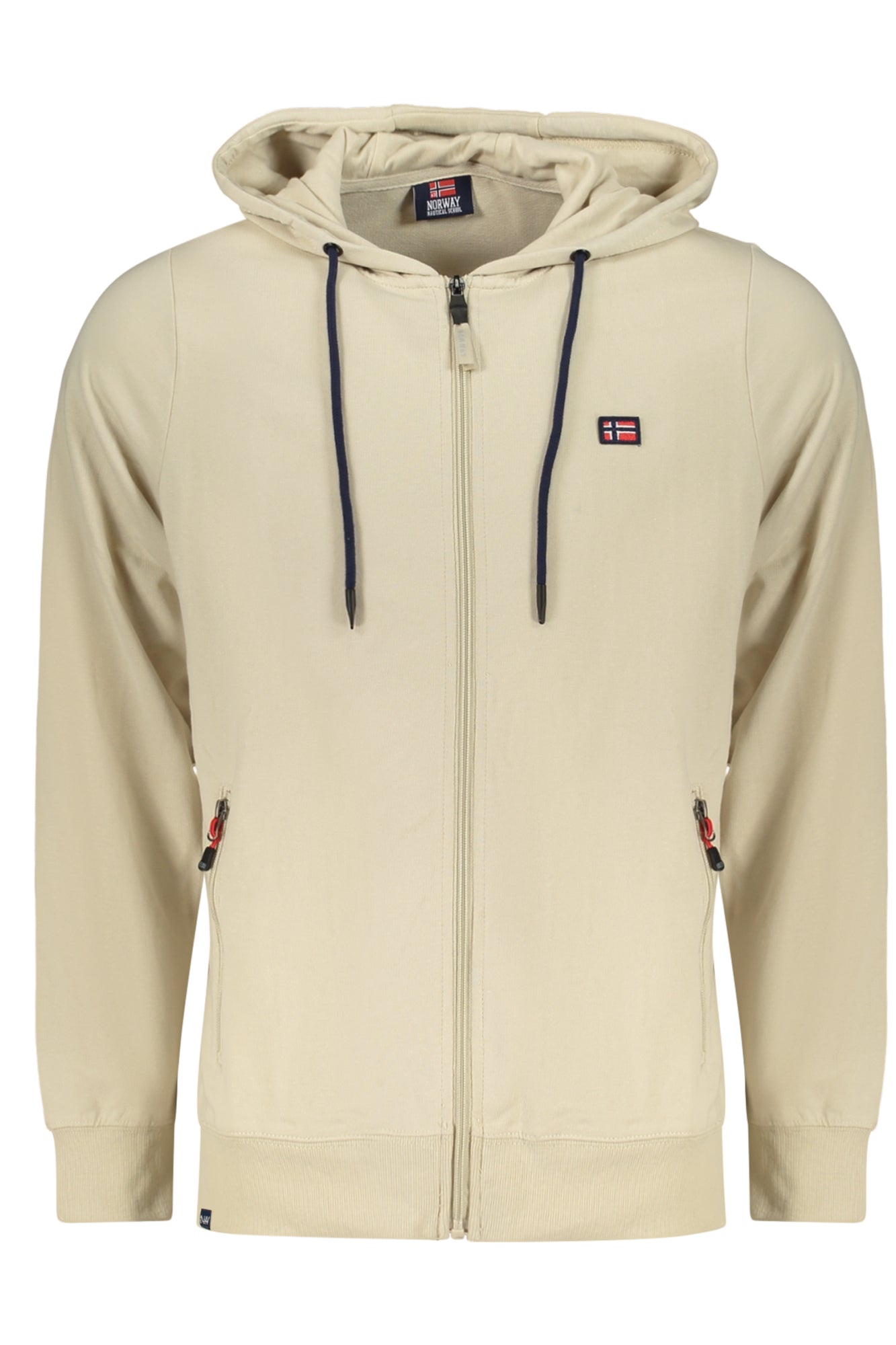 NORWEGEN 1963 HERREN BEIGE REISSVERSCHLUSS-SWEATSHIRT Beige S 8057805305450