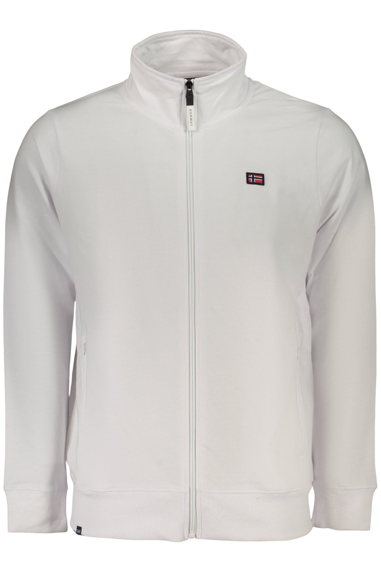 NORWEGEN 1963 HERREN WEISSES REISSVERSCHLUSS-SWEATSHIRT Weiß S 8057805311048