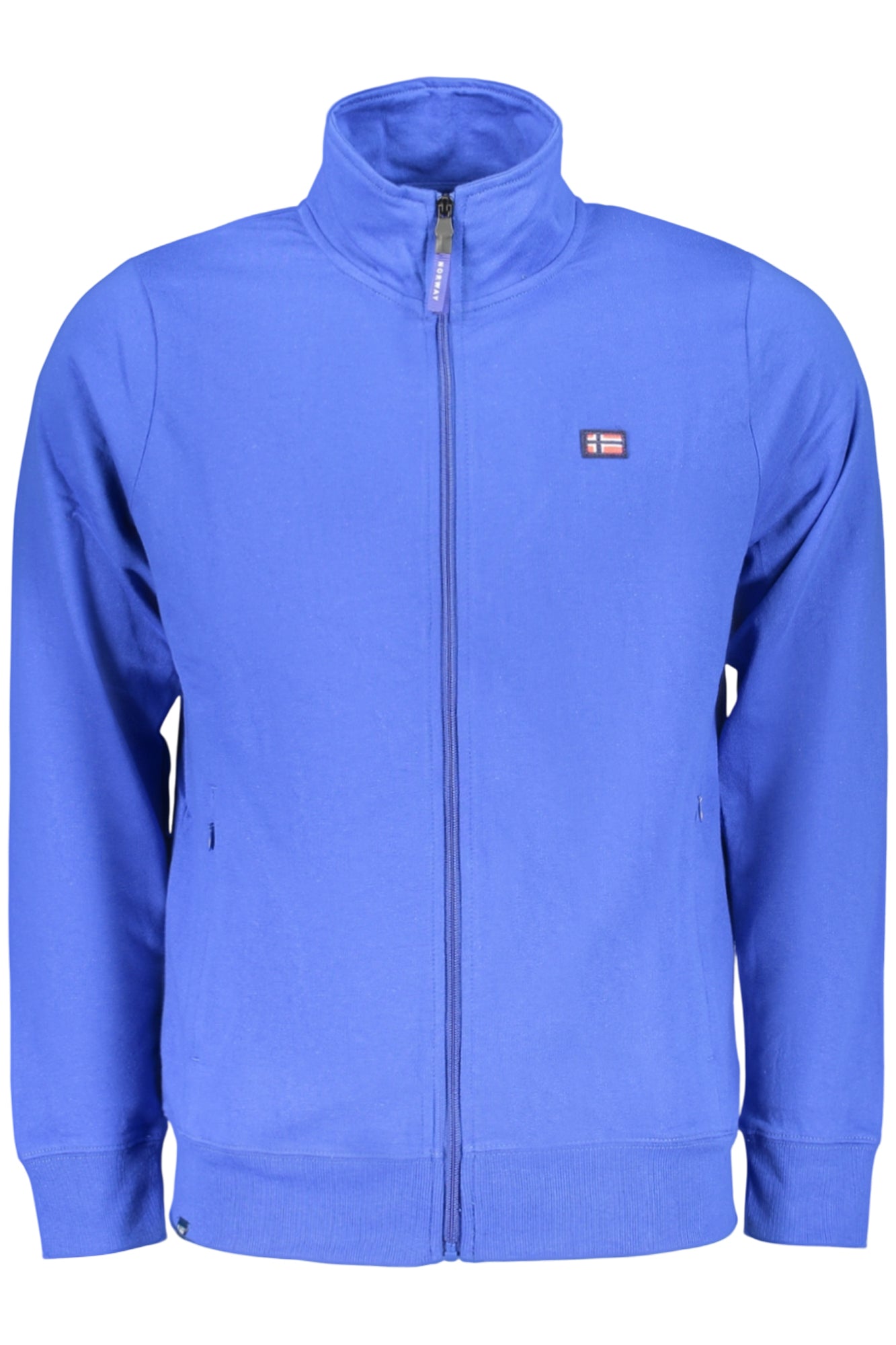 NORWEGEN 1963 HERREN BLAUES REISSVERSCHLUSS-SWEATSHIRT Blau S 8057805310768