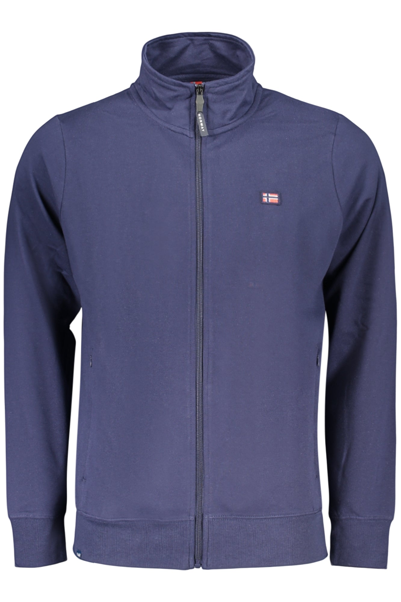 NORWEGEN 1963 HERREN BLAUES REISSVERSCHLUSS-SWEATSHIRT Blau S 8057805310904