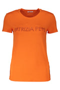 PATRIZIA PEPE DAMEN KURZARM T-SHIRT ORANGE Orange XS 8051523944410