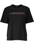 PATRIZIA PEPE DAMEN KURZARM T-SHIRT SCHWARZ Schwarz XS 8051523920902
